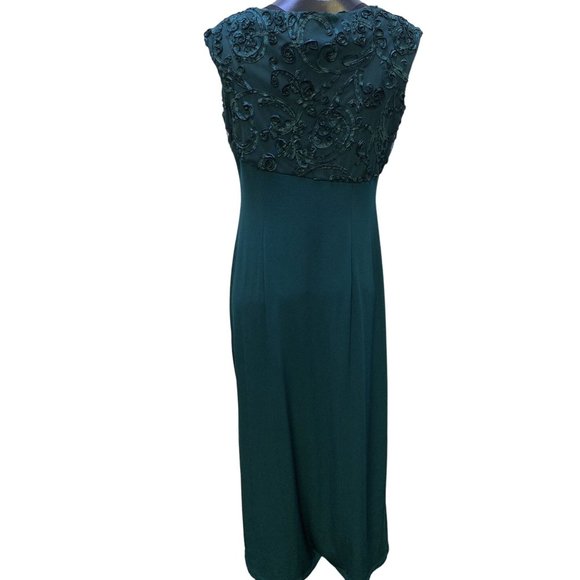 *Connected Apparel Green Sleeveless Dress Size 10 - Picture 3 of 5